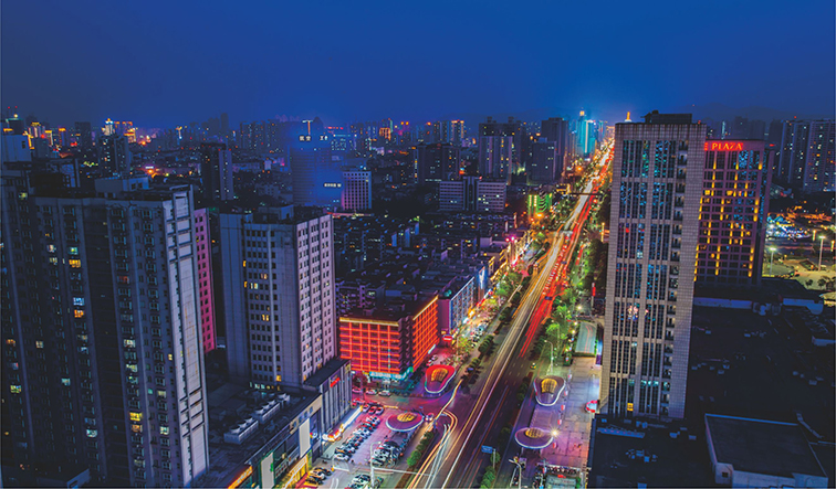 湖北省襄阳市深南大道沿线亮化工程